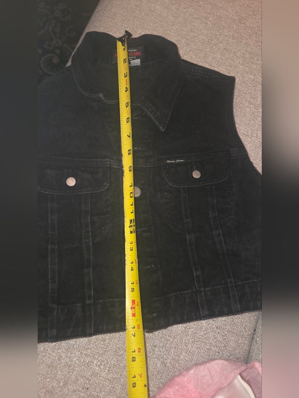 Guess Black Denim Vest - Picture 7 of 7